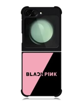 black pink logo Samsung Galaxy Z Flip 6 Case FZI4148
