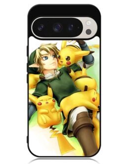 zelda with pikachu pokemon Google Pixel 9 Pro XL , Pixel 9 Pro , Pixel 9 Case FZI0558