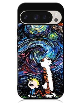 Calvin and Hobbes Art Starry Night Google Pixel 9 Pro XL , Pixel 9 Pro , Pixel 9 Case FZI1062