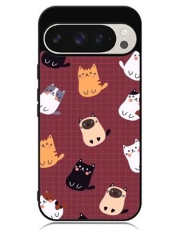 Cat Pattern Wallpaper Google Pixel 9 Pro XL , Pixel 9 Pro , Pixel 9 Case FZI1436